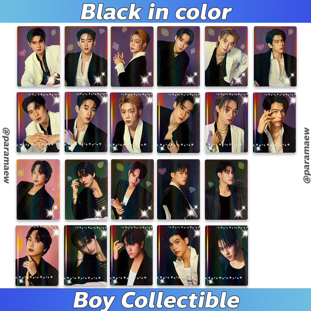 Black in color Boy Collectible Random Card (2)