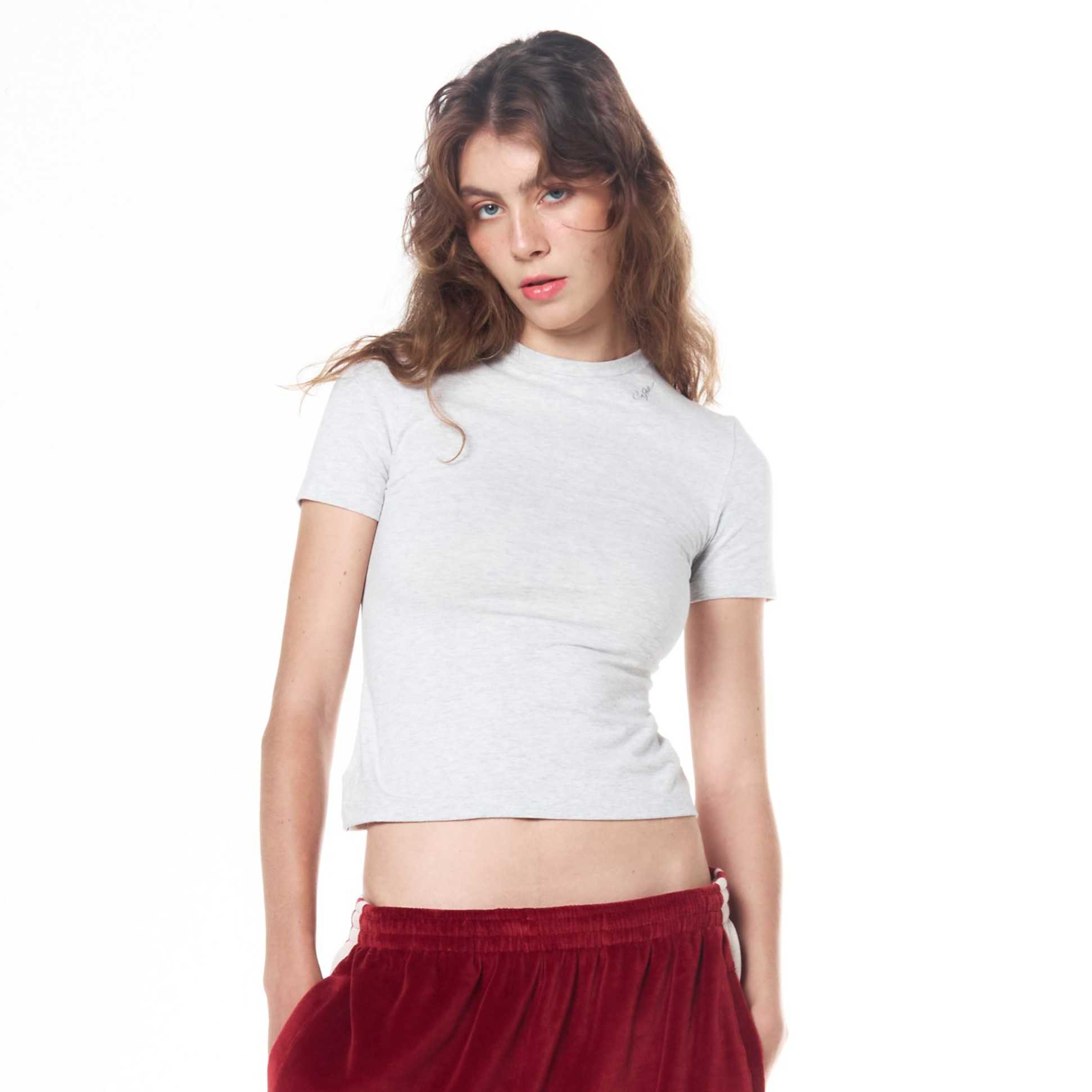 SLIM FIT TEE (LIGHT GREY)