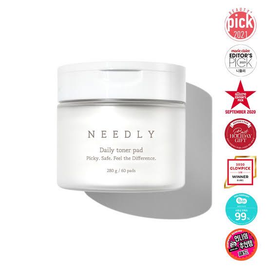 Needly Daily Toner Pad กระปุกขาว มี60แผ่น โทนเนอร์แพด