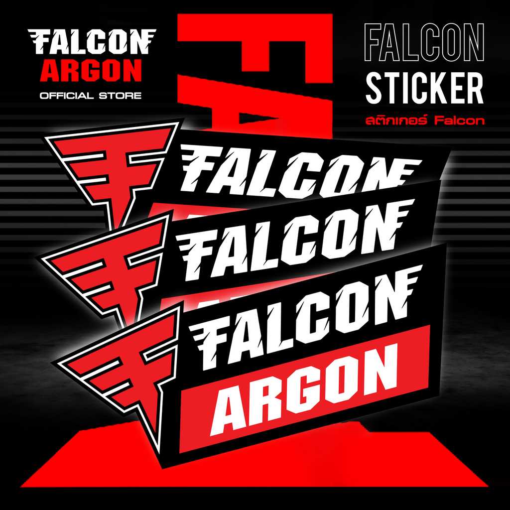 Falcon ฟอลคอน l Sticker สติ๊กเกอร์ รุ่น Falcon คงทนต่อความร้อน และน้ำได้เป็นอย่างดี (ชิ้น)