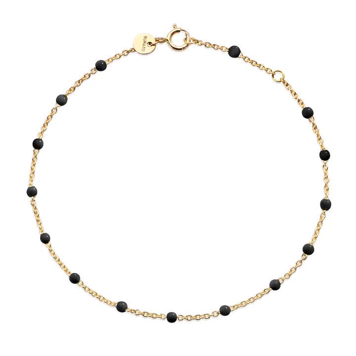 BRACELET - Yellow Gold Black Dots