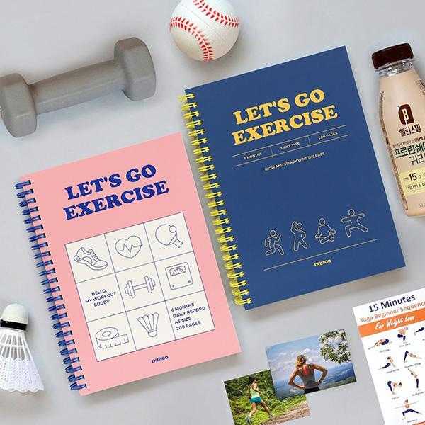 Basic A5 Exercise Diary (6 months) ไดอารีบันทึกการออกกำลัง