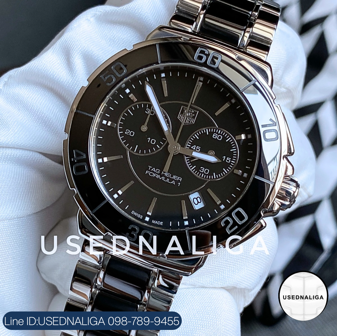 TAG Ceremic F1 chronograph Mensize(42mm)