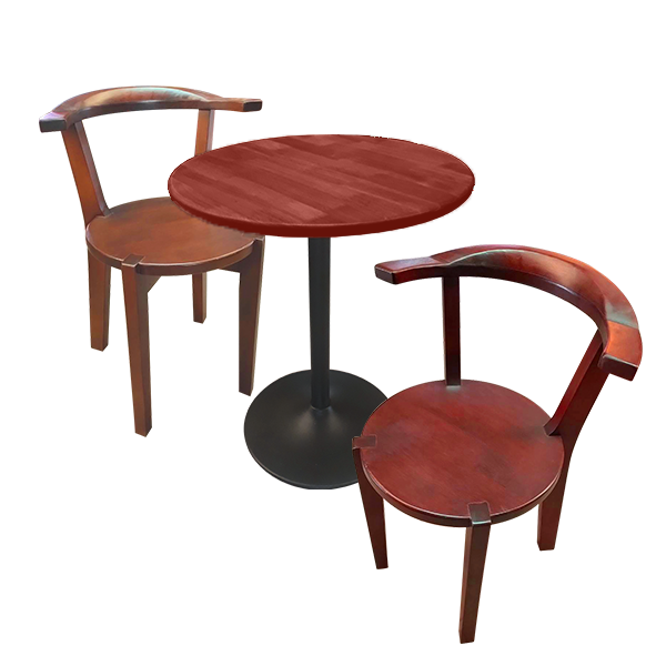 ชุดโต๊ะ1 เก้าอี้2 round chair & round champagne table