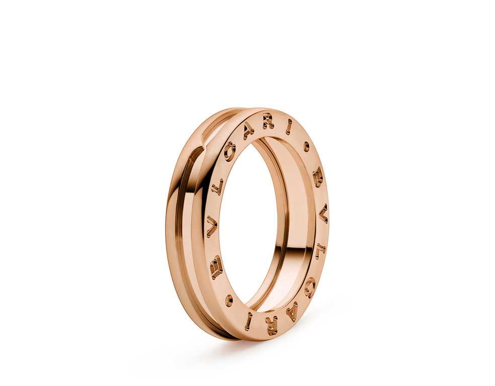 B.zero1 one-band ring in 18 kt rose gold
