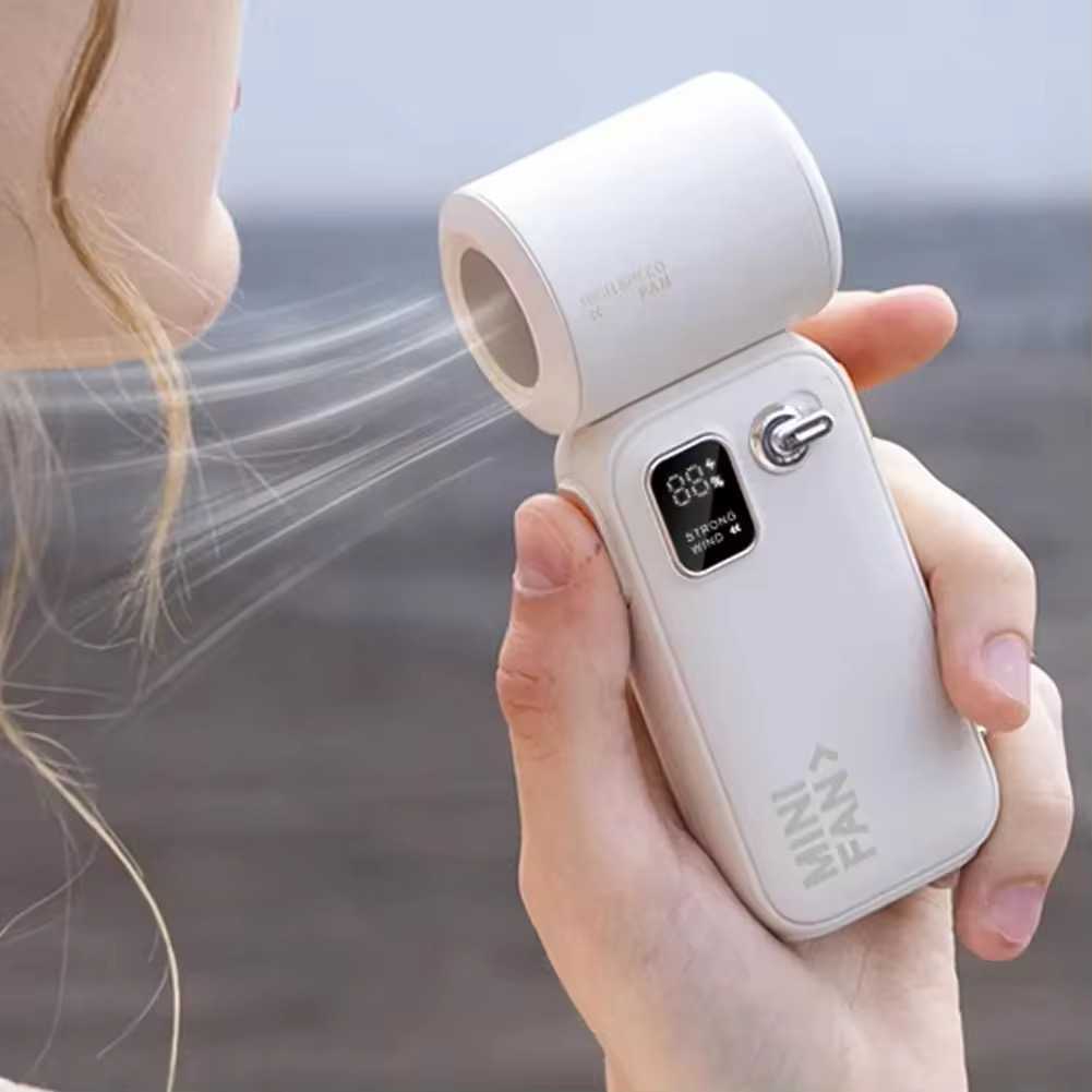 พัดลมพกพา Mini Jet Fan รุ่น c08 ใบพัดดีไซน์พิเศษ 5 ใบ