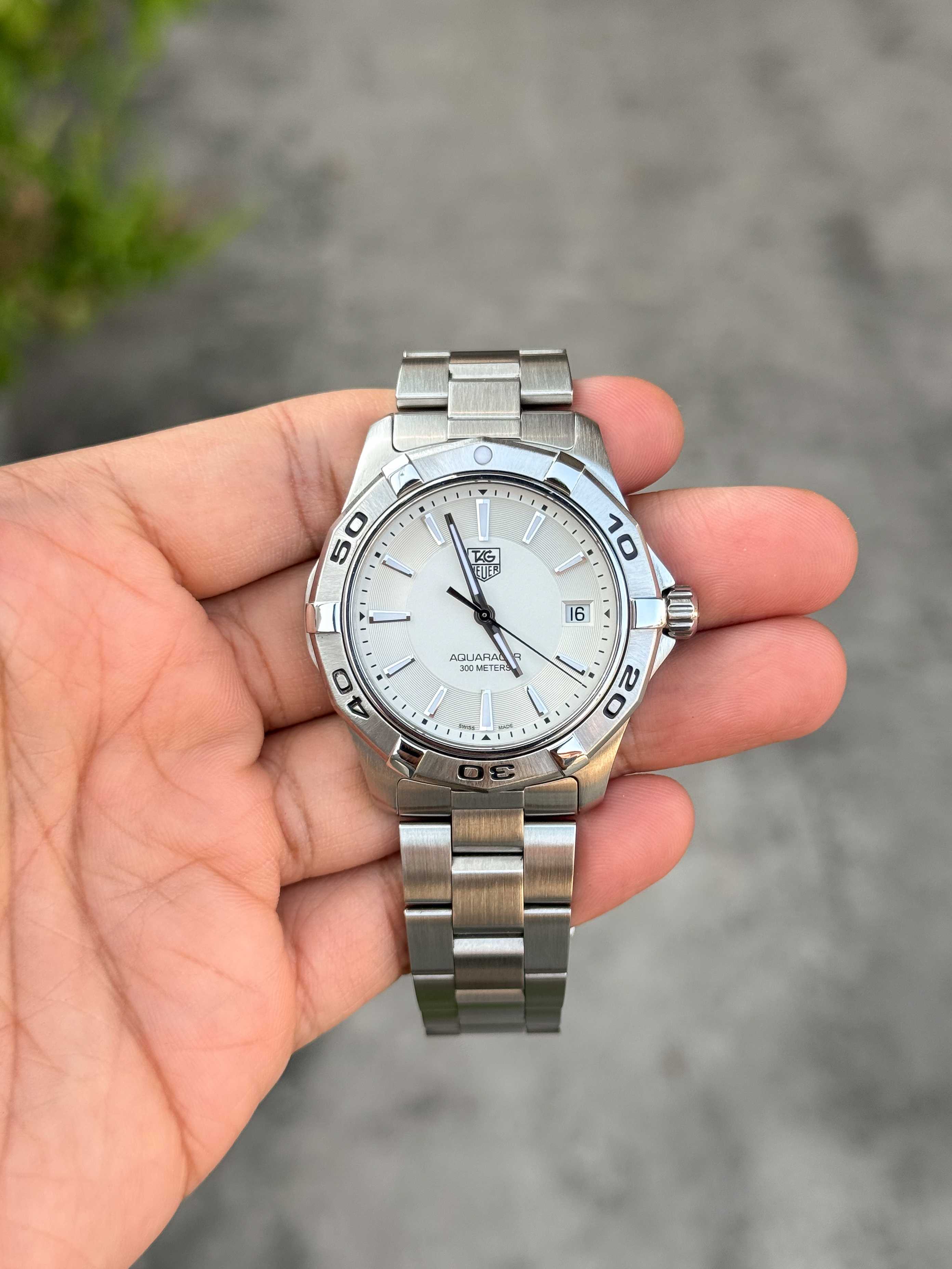 Tag Heuer Aquaracer King Size Quartz Silver Dial