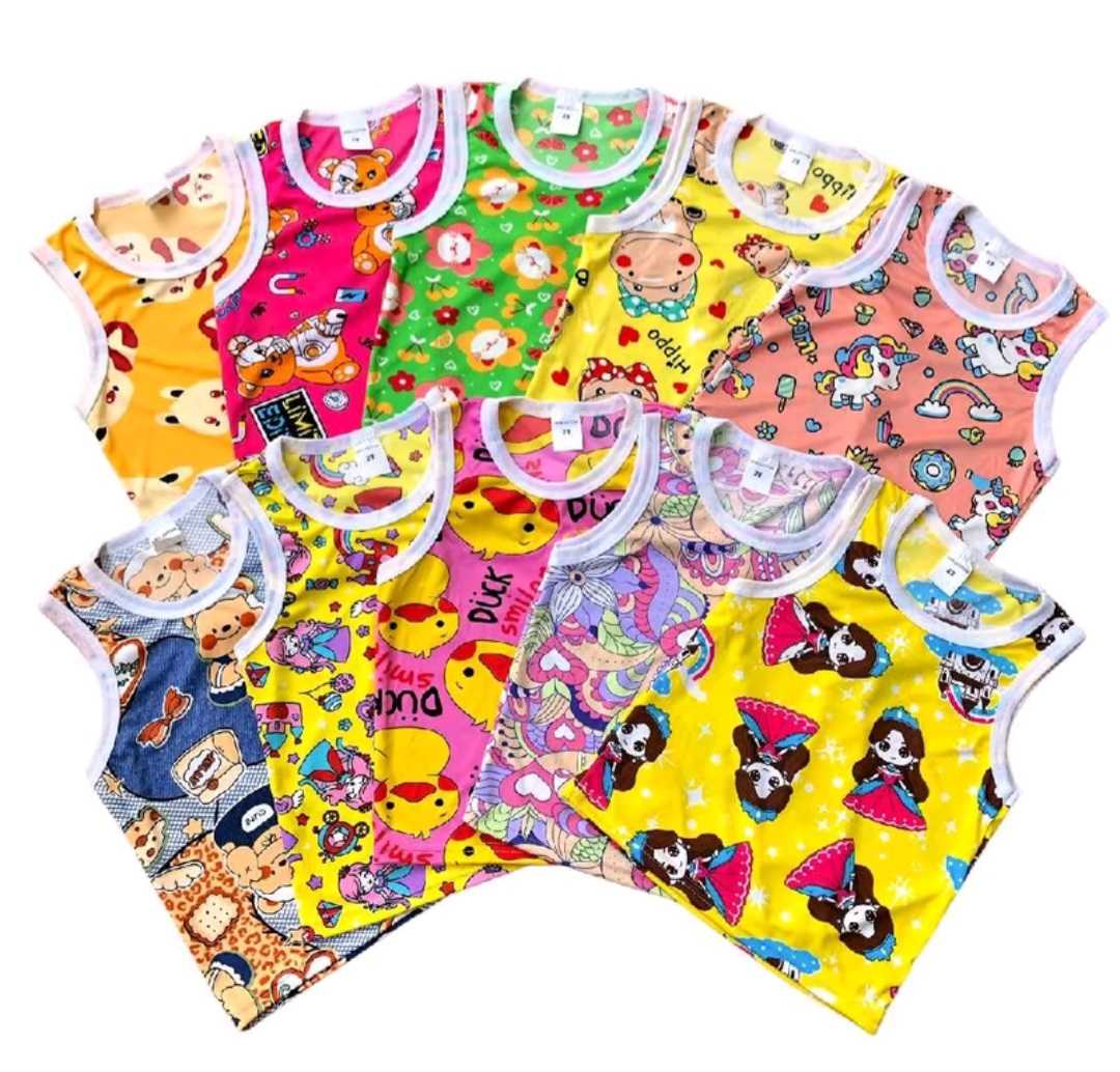 (แพ็ค4ตัว) เสื้อกร้ามผ้าไมโคร นุ่มๆเด้งๆ ใส่สบาย 1,2,3ขวบ