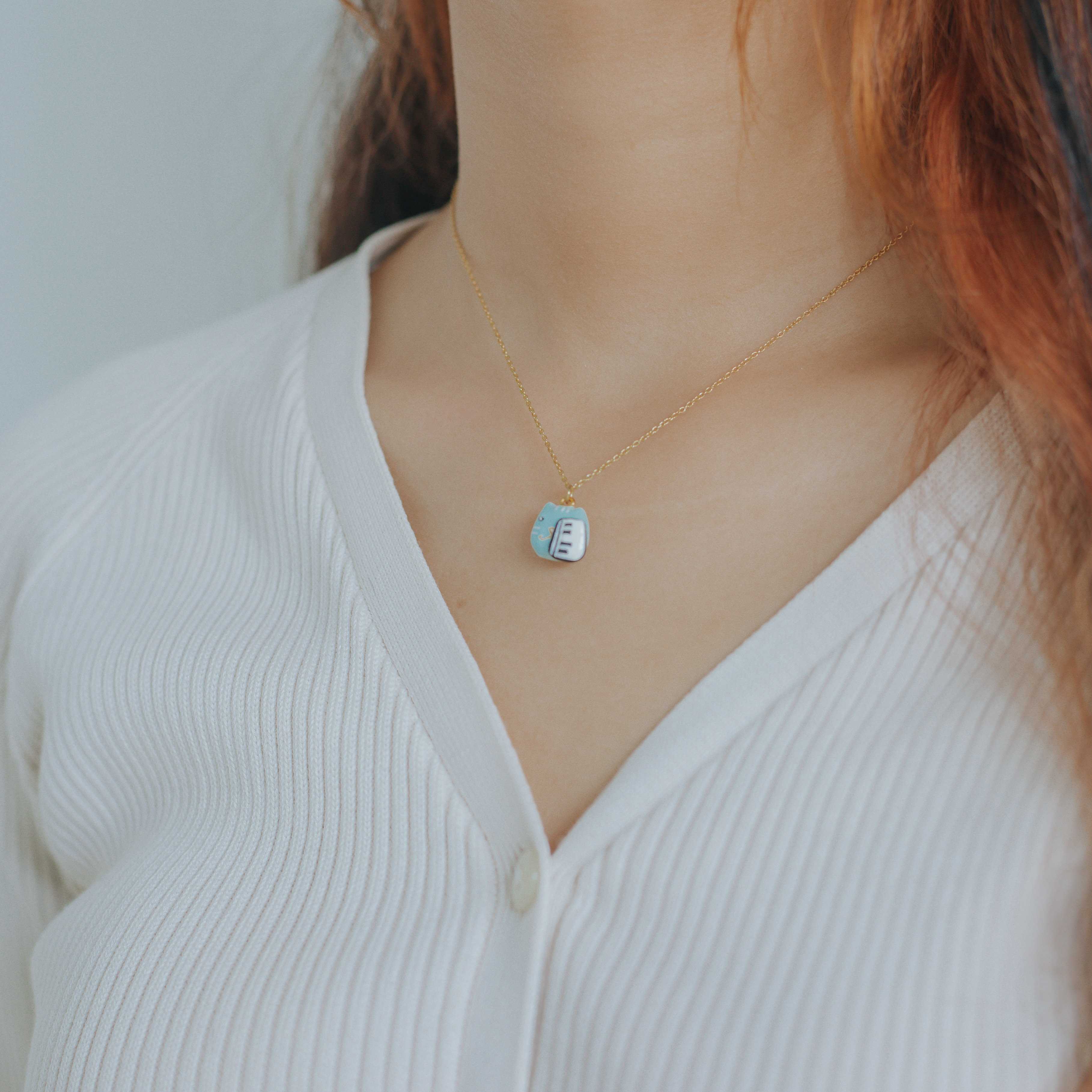 Necklace /สร้อยคอแมวเปียโน3มิติ