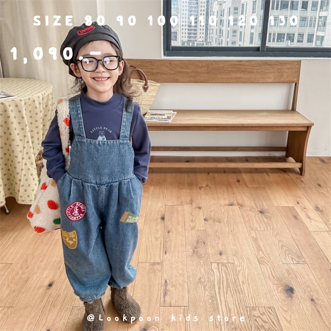 Winter❄️ Brushed Warm Denim Dungarees เอี๊ยมยีนกันหนาวบุขน