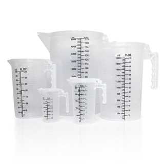 Plastic Measuring Cup เหยือกตวงพสาติกมีฝาปิด [100/250/1000/2000/5000] ml