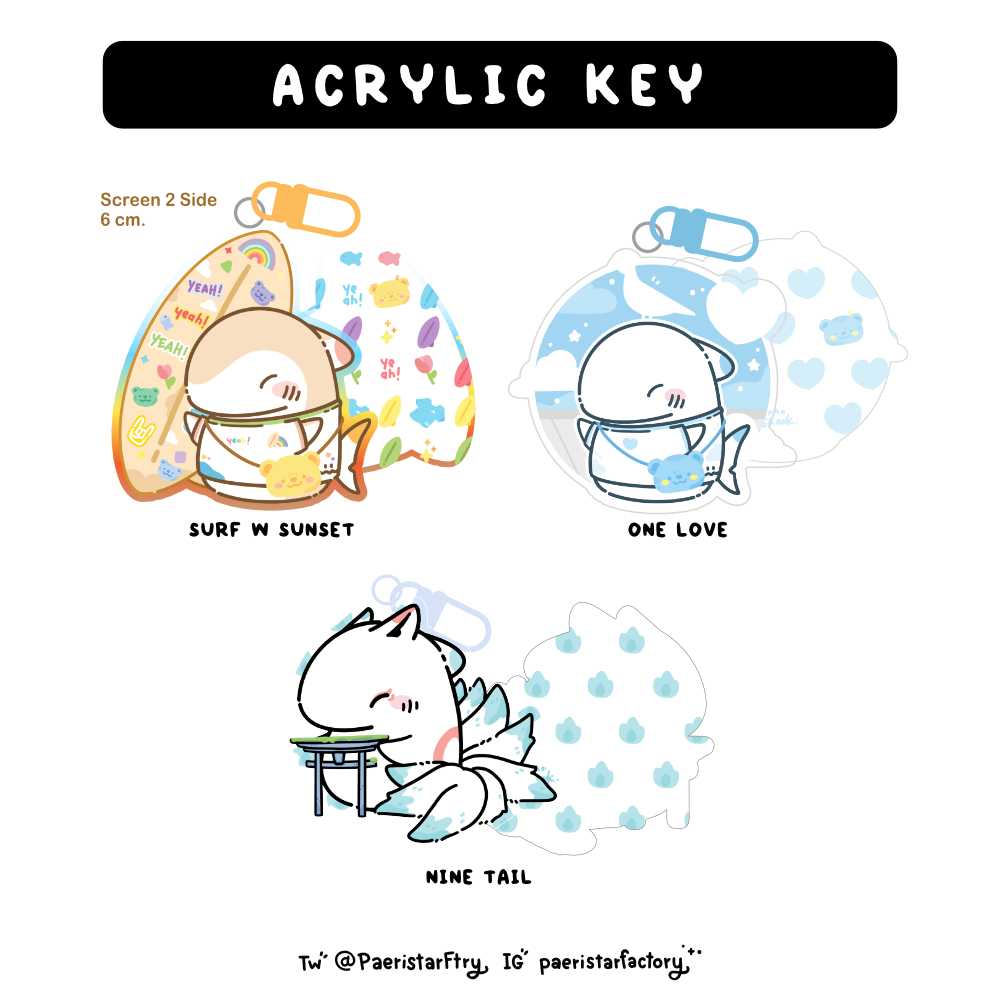 Acrylic Key MoShark 6 cm.