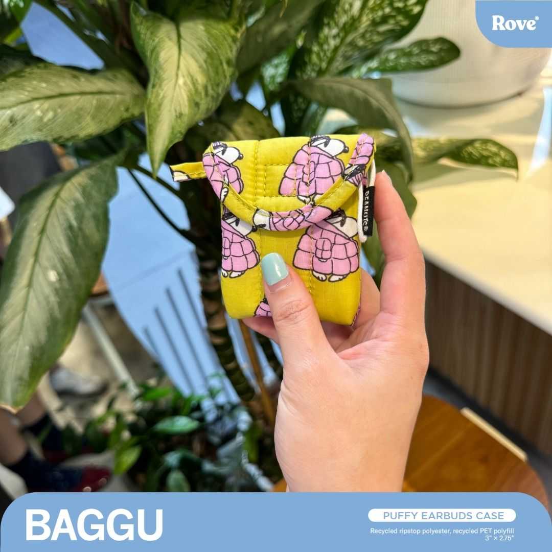BAGGU Puffy Earbuds Case - Mini Puffer Snoopy
