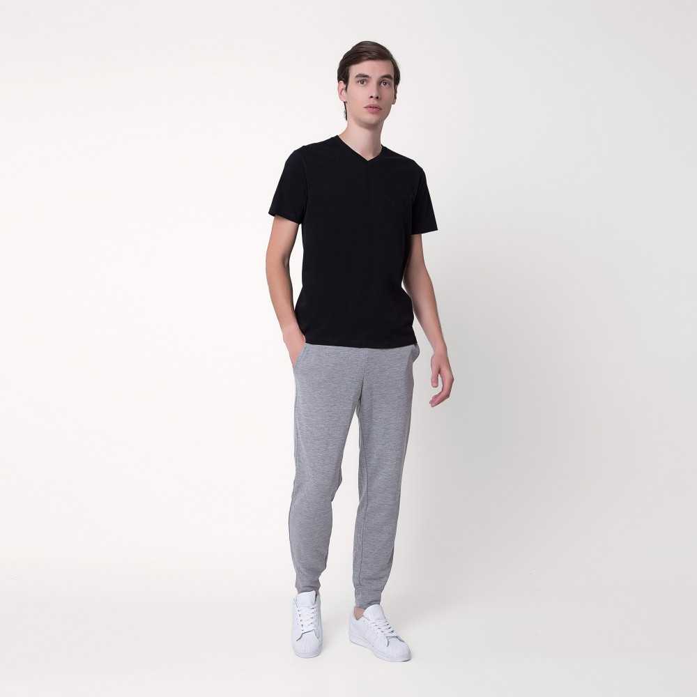 Jersey V-Neck - Black