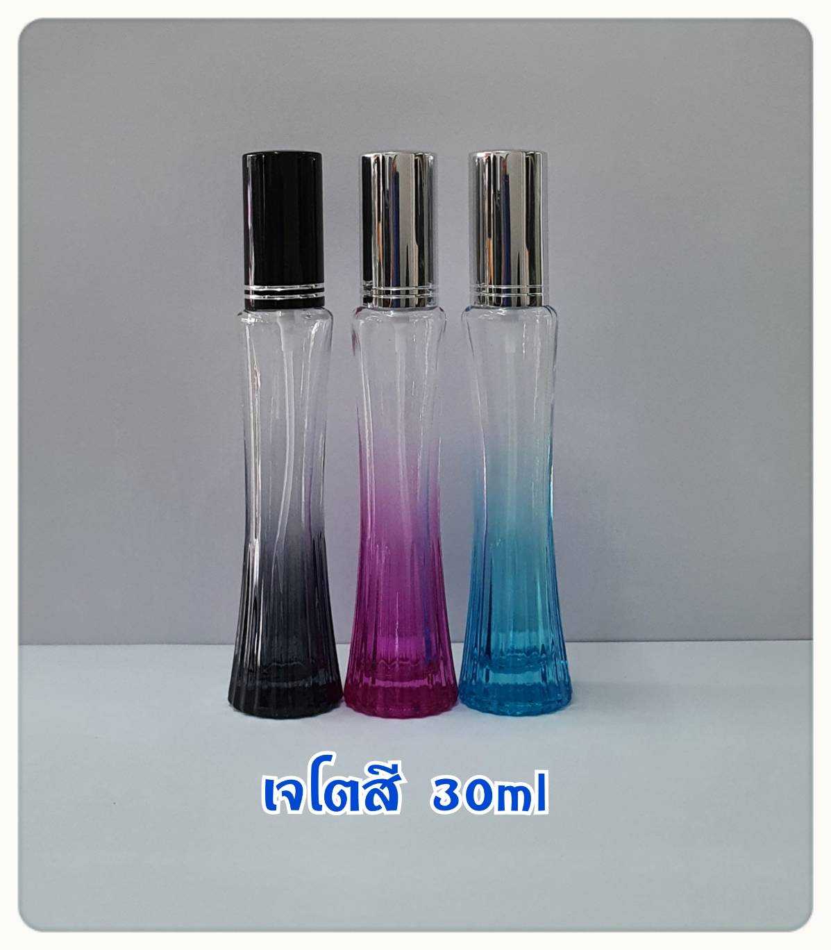 ขวดน้ำหอม เจโตสี 30ml ใช้บรรจุน้ำหอม หรือของเหลวที่ต้องการฉีดพ่น ปริมาณบรรจุ 30มล.