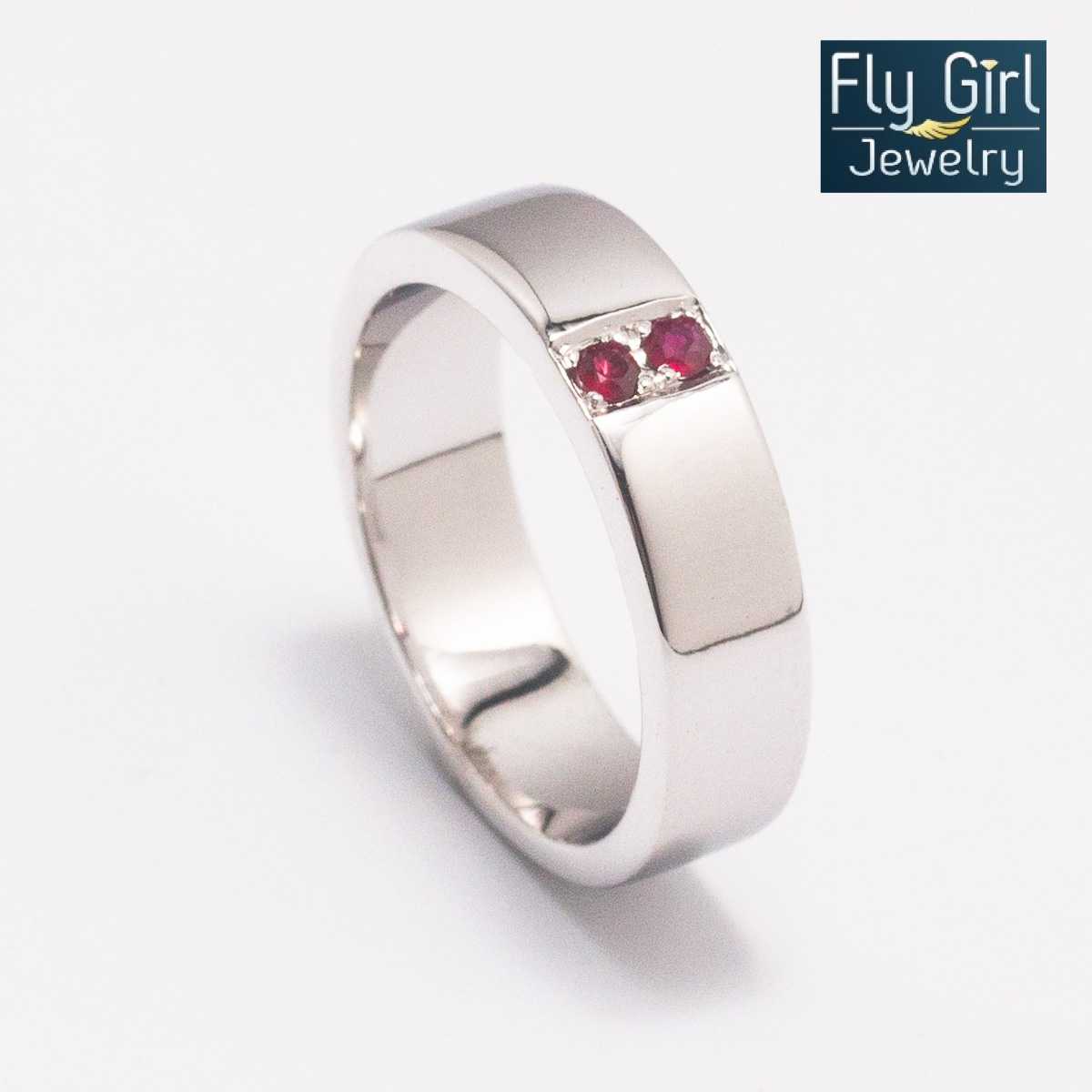 แหวนพลอยทับทิมแท้(ราศีกรกฎหรือเกิดวันอาทิตย์) UNISEX แบบเรียบหรูดูดี รุ่นFL369RB