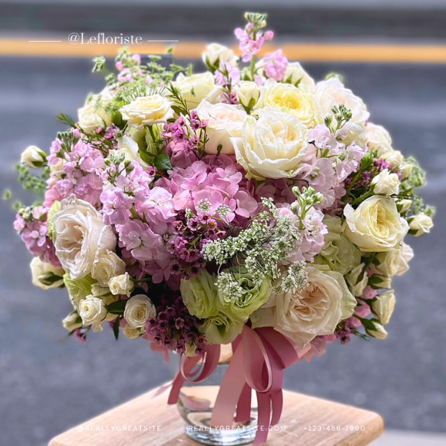 แจกันดอกไม้สด Blooming Elegance 15