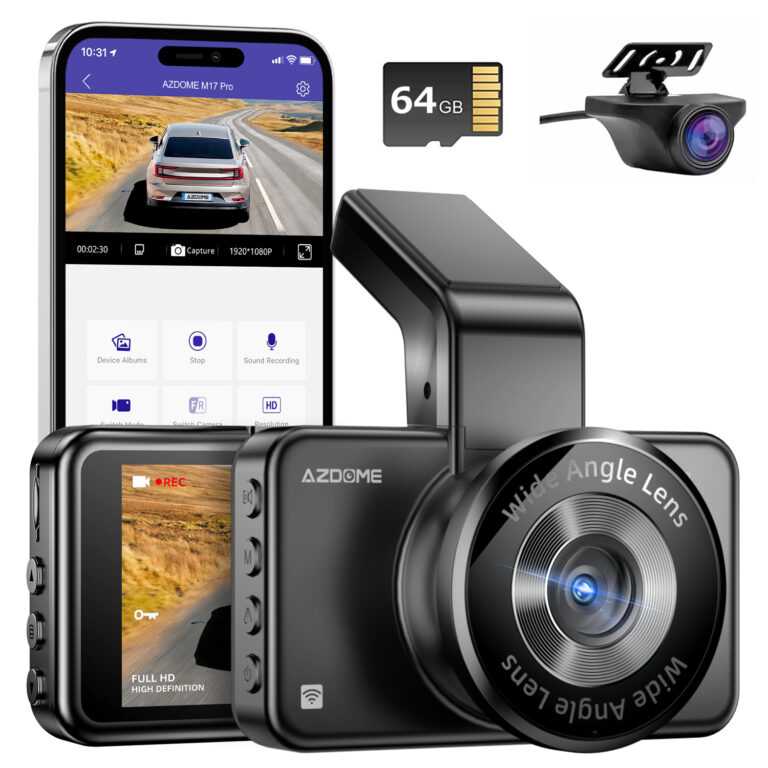 [ฟรี 64GB] AZDOME M17 PRO 2025 WIFI กล้องติดรถยนต์ 2K + 1080P หน้าจอ IPS 3 นิ้ว รับประกัน 1 ปี