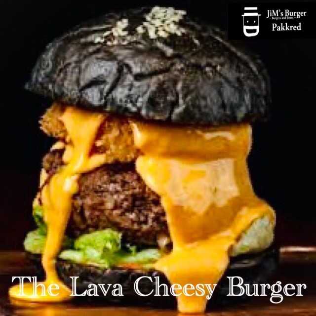 The Lava Cheesy Burger