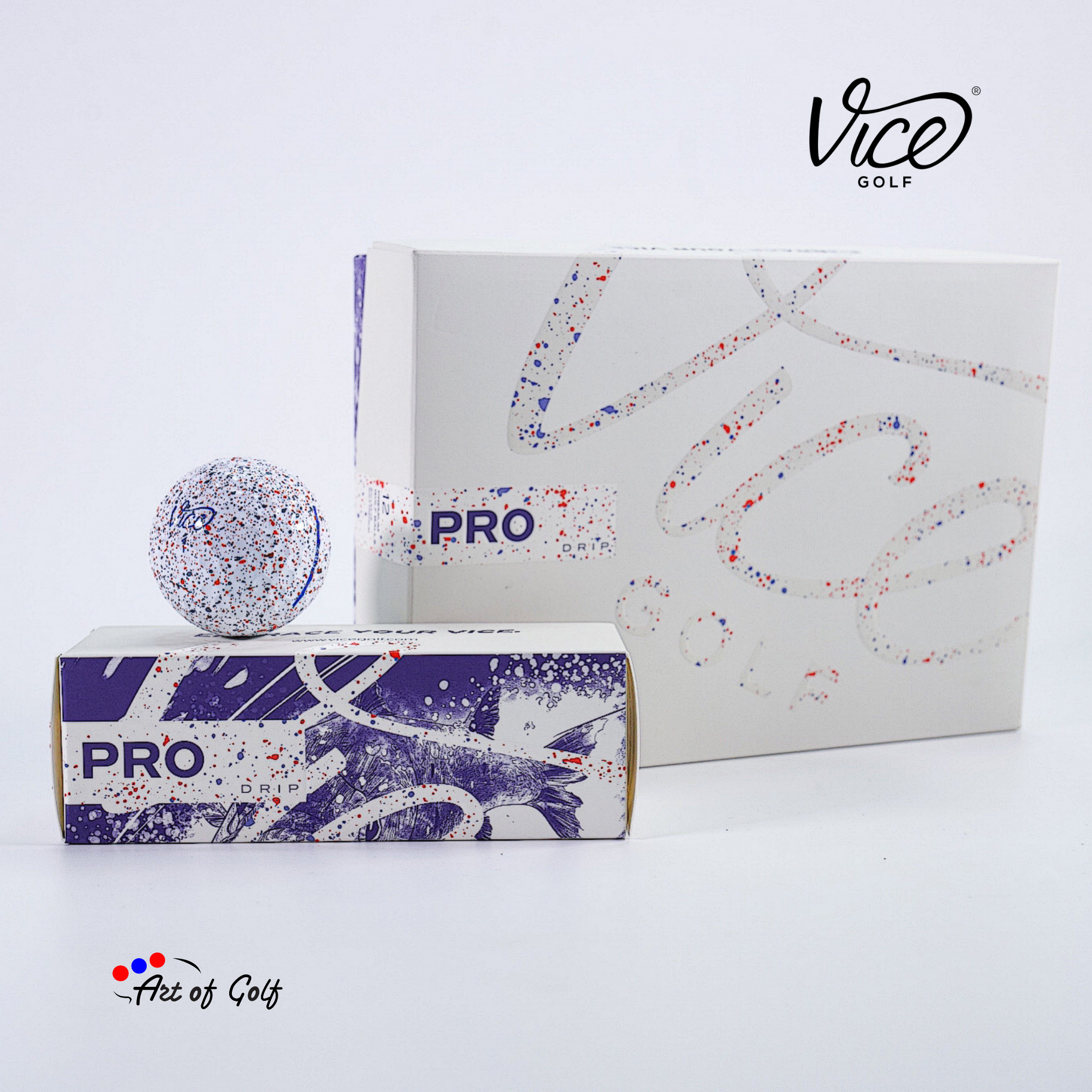 Vice Golf - Pro (Drip Red Blue)