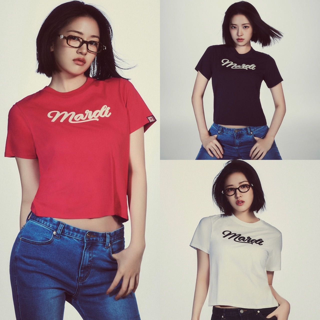 /พร้อมส่ง/ MARDI MERCREDI SLIM TSHIRT MARDI VINTAGE LOGO