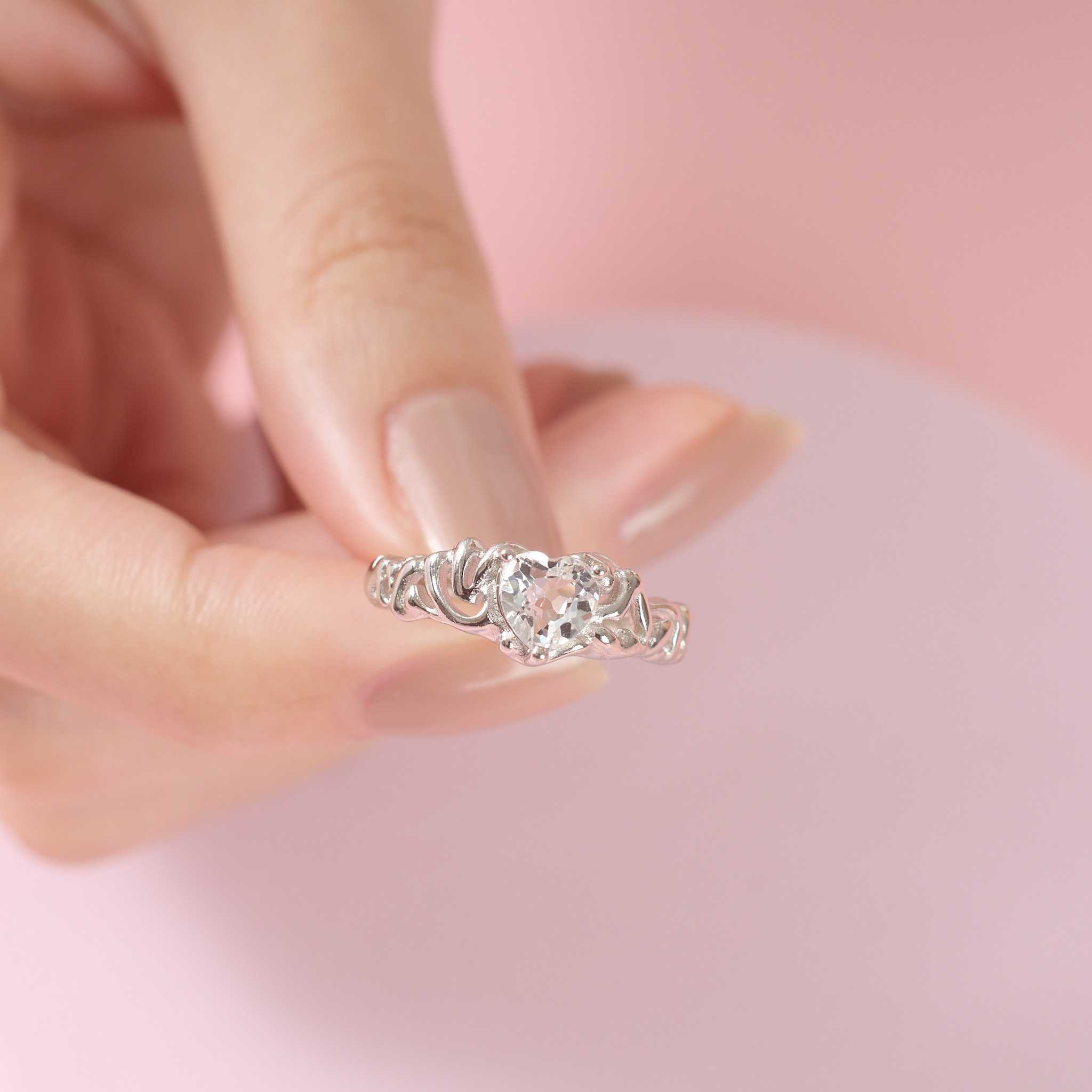 💍 แหวนคริสตัลพลังงาน 🤍 Clear Quartz 🤍 เงินแท้ 92.5%
