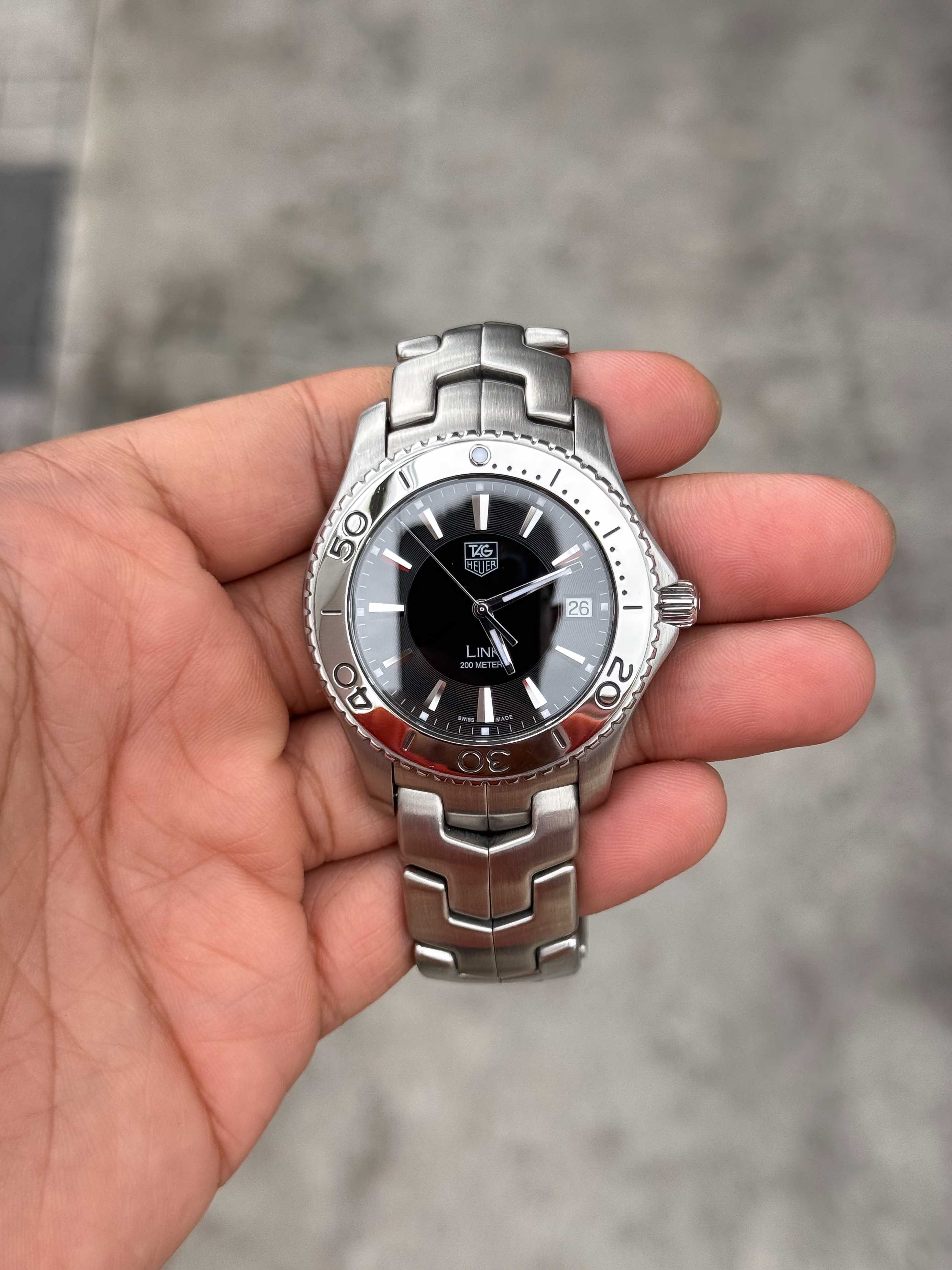 Tag Heuer Link G3 King Size Quartz Black Dial
