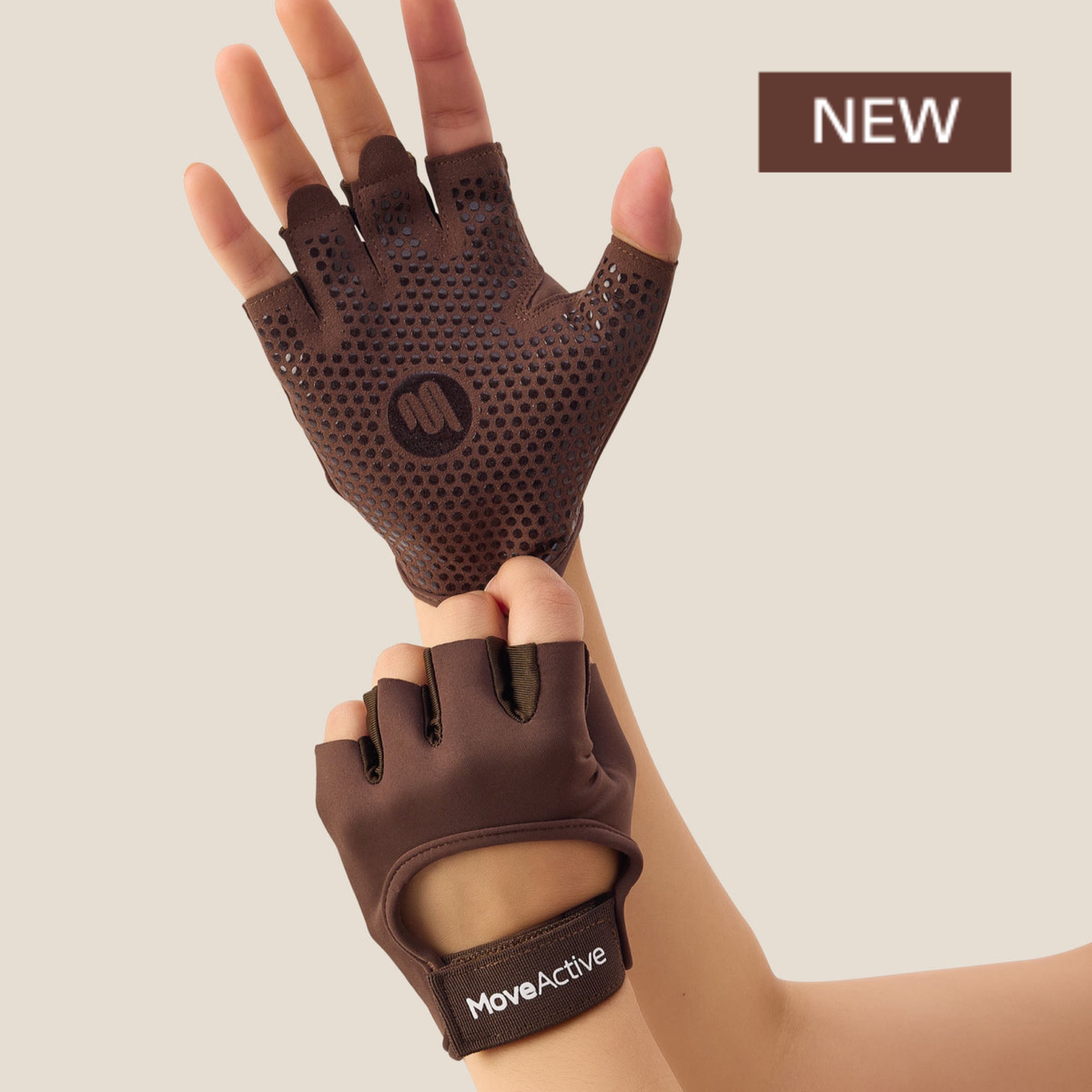 Moveactive Grip Gloves - Espresso
