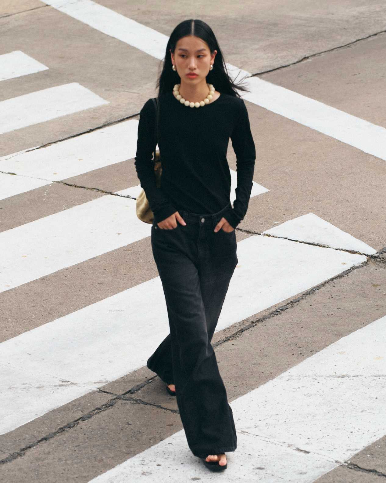 90s Baggy Jeans in Faded Black