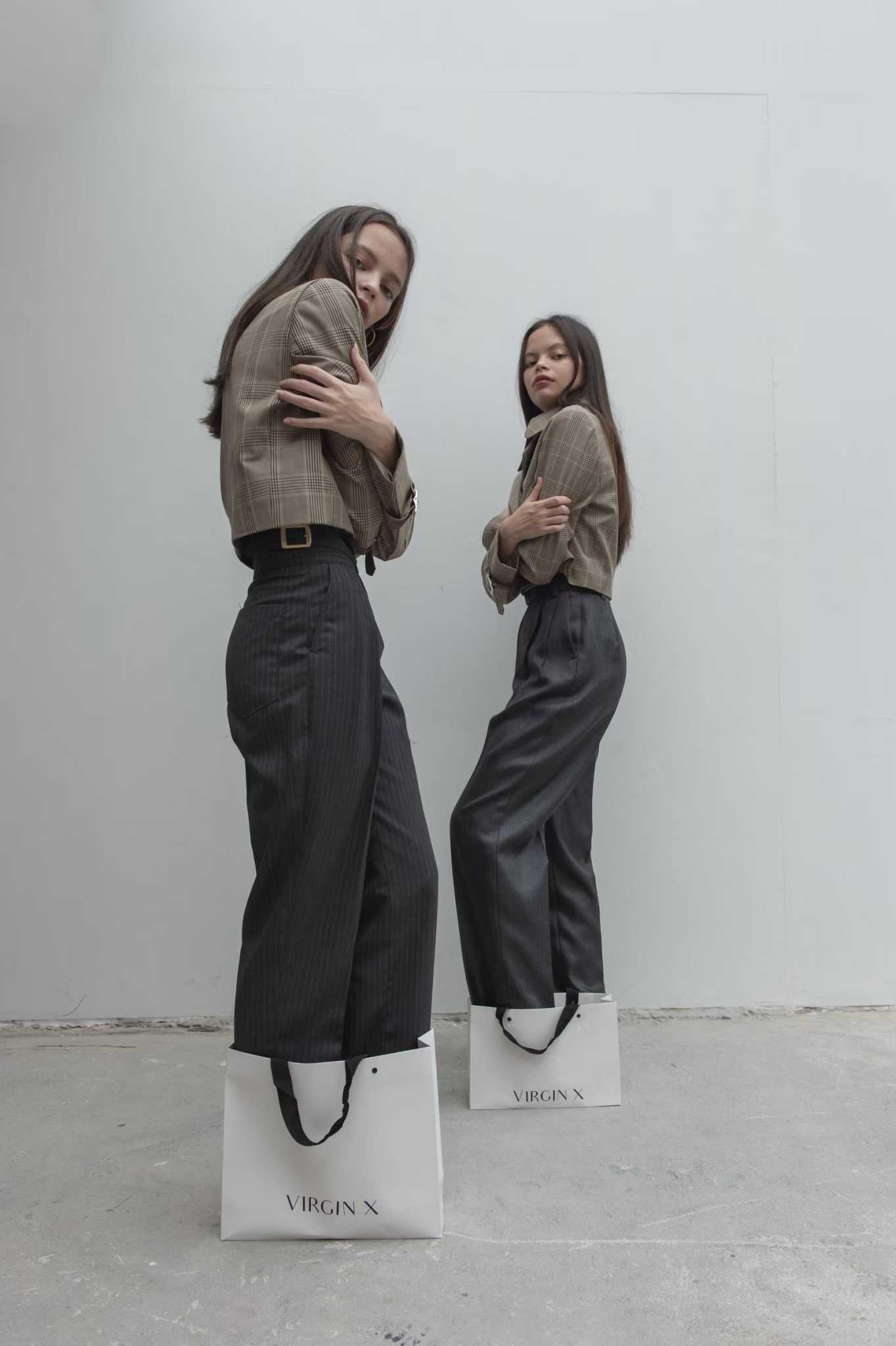 S/ASH PANT in Charcoal Stripe