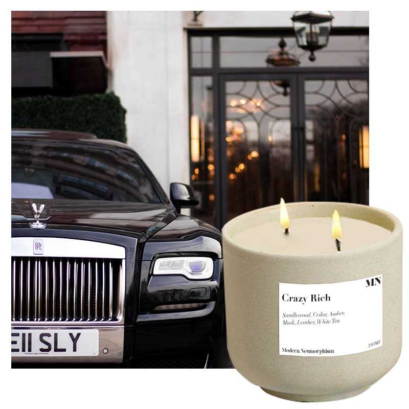 MN FORMULA CERAMIC CANDLE Crazy Rich Size L เทียนจากข้าวหอมมะลิ เทียนหอม