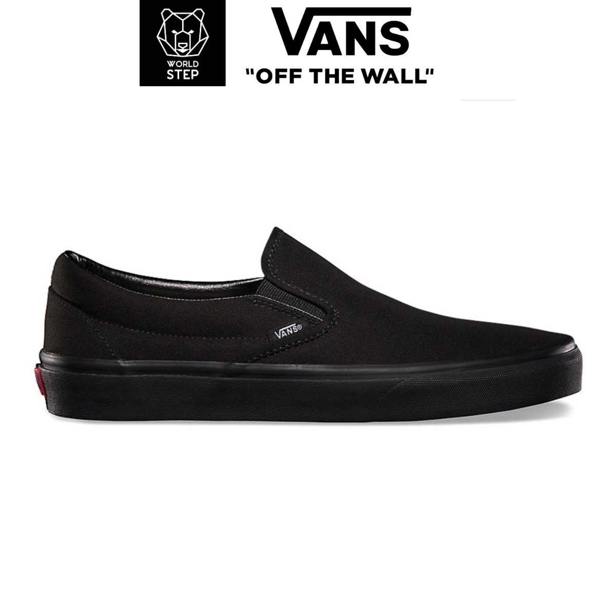 Vans รุ่น Slip - on Black/Black สินค้าลิขสิทธิแท้ ส่งจากตัวแทนจำหน่าย
