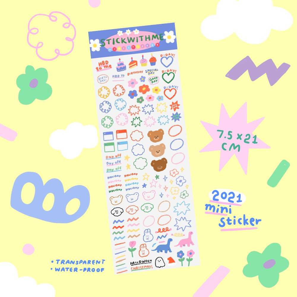Mini sticker : 2021 diary
