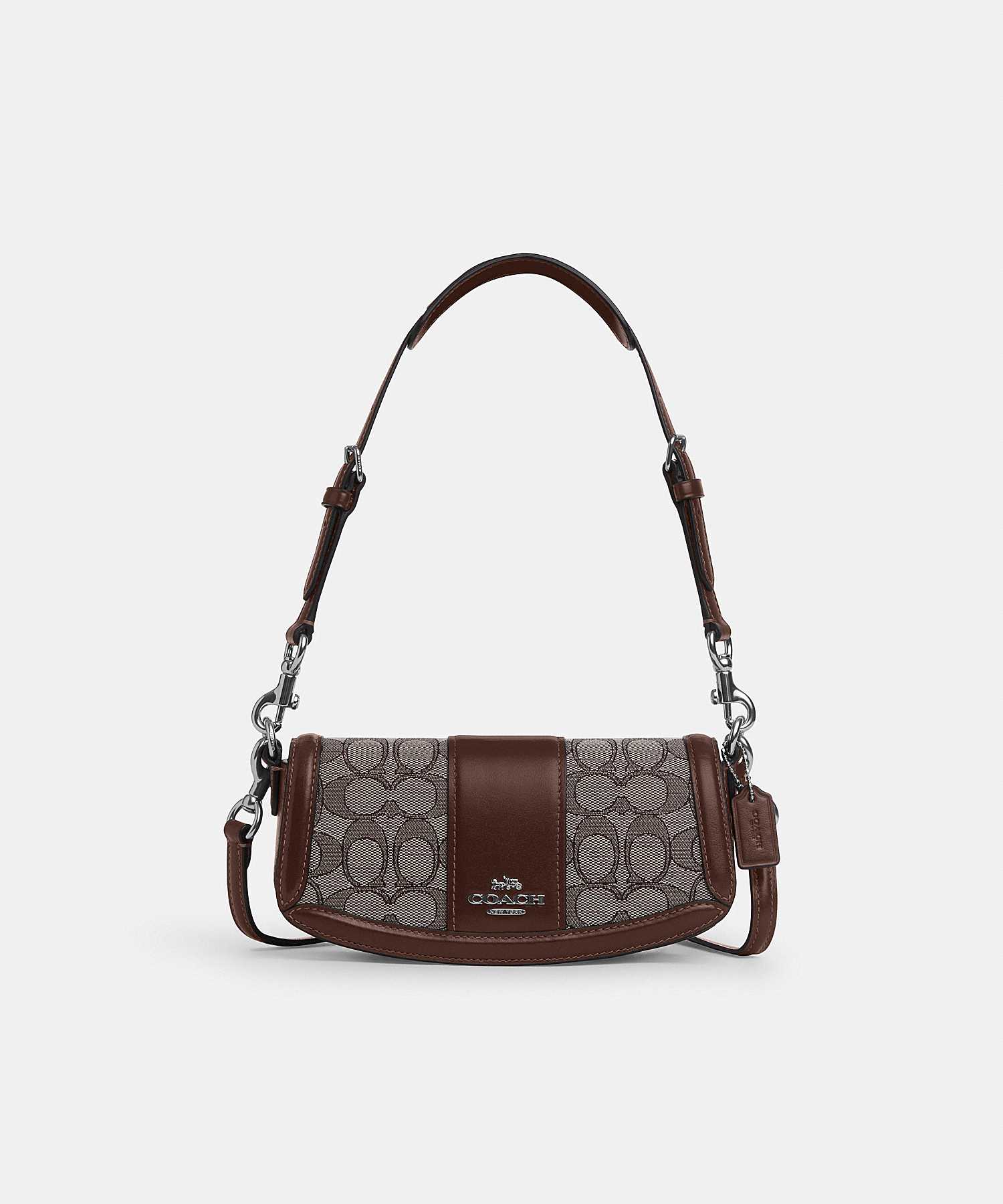 COACH ANDREA SMALL SHOULDER BAG IN SIGNATURE JACQUARD CU985 SVS8S