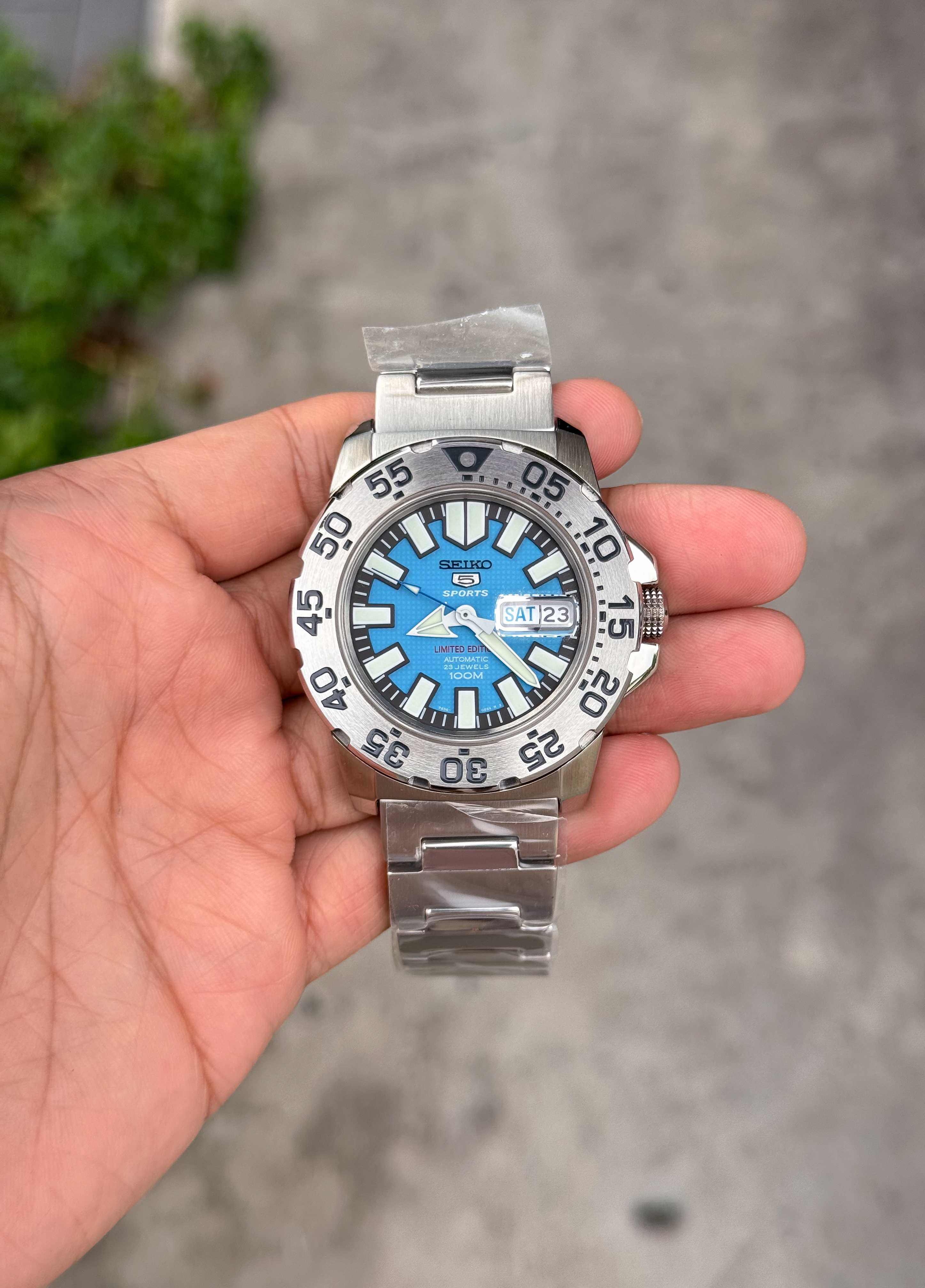 Seiko Mini Monster Blue Gen 1 Limited Edition 999 Automatic King Size Day-Date