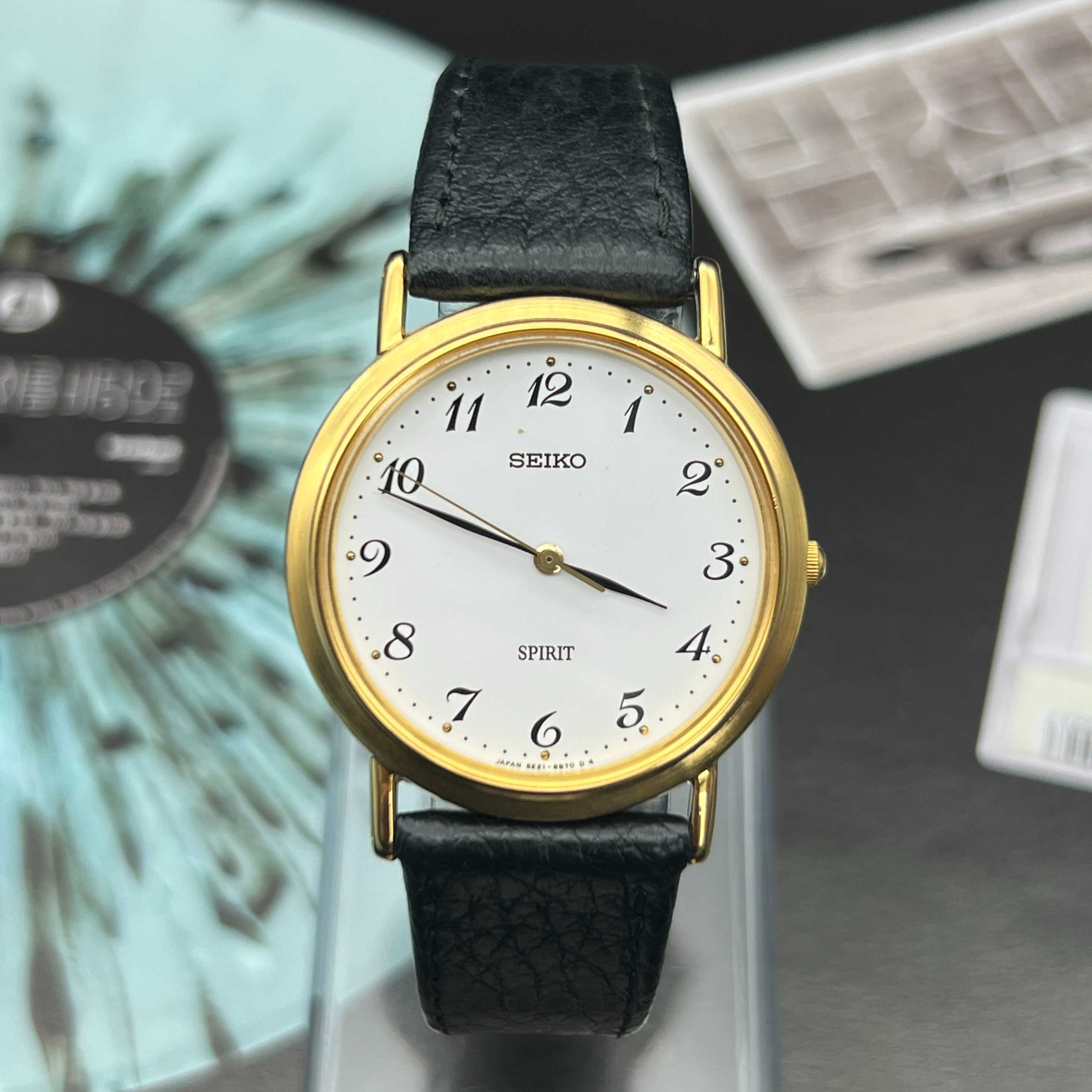 Vintage Seiko Spirit Arabic Quartz White Dial Ref.5E21-6C00 JDM Japan 1999