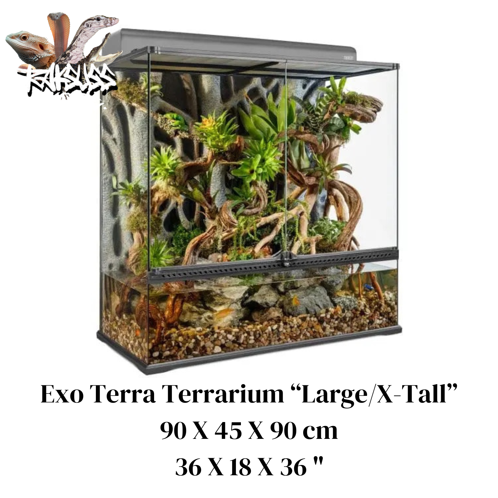 Exo Terra Natural Terrarium Large X-Tall 36” x 18” x 36”(PT2609)