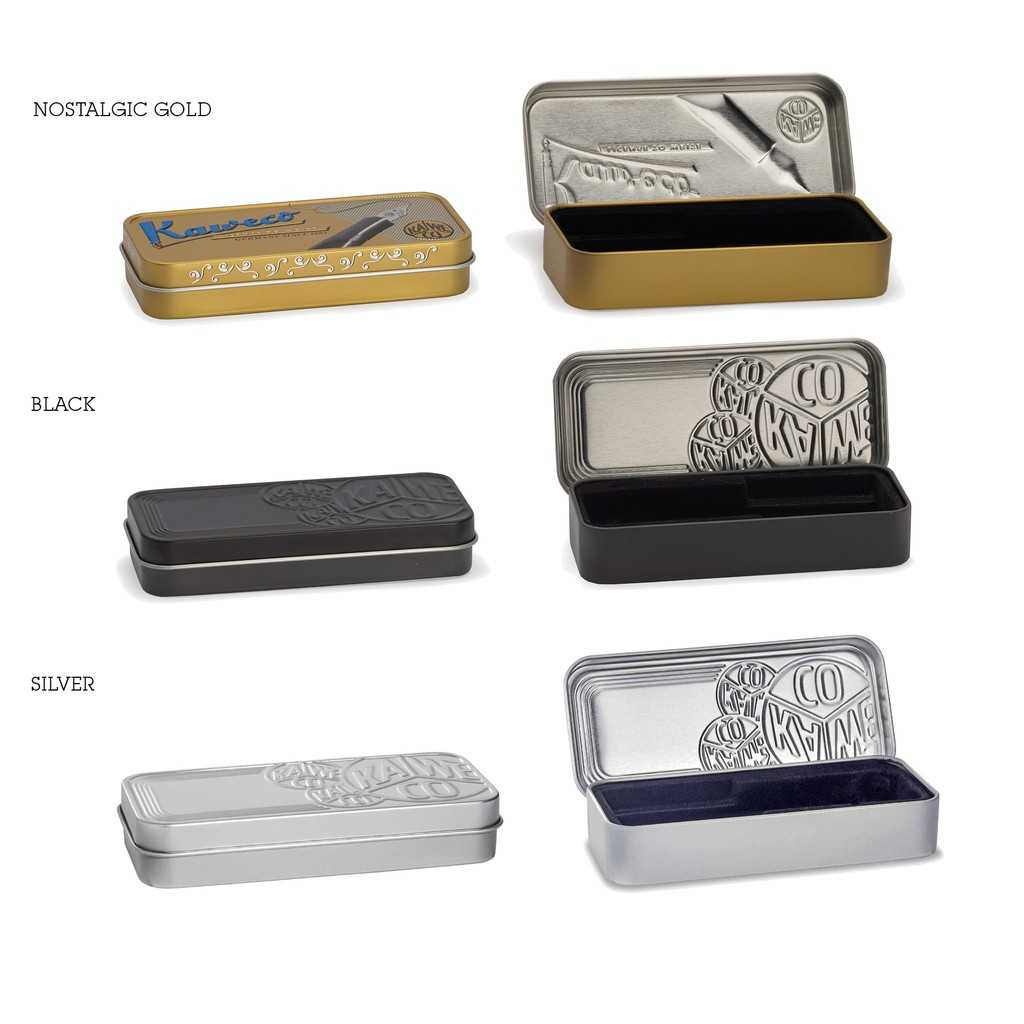 Kaweco Sport Tin Box Short กล่องใส่ปากกาทรง Sport ด้ามสั้น ใส่ได้ 1-2 แท่ง