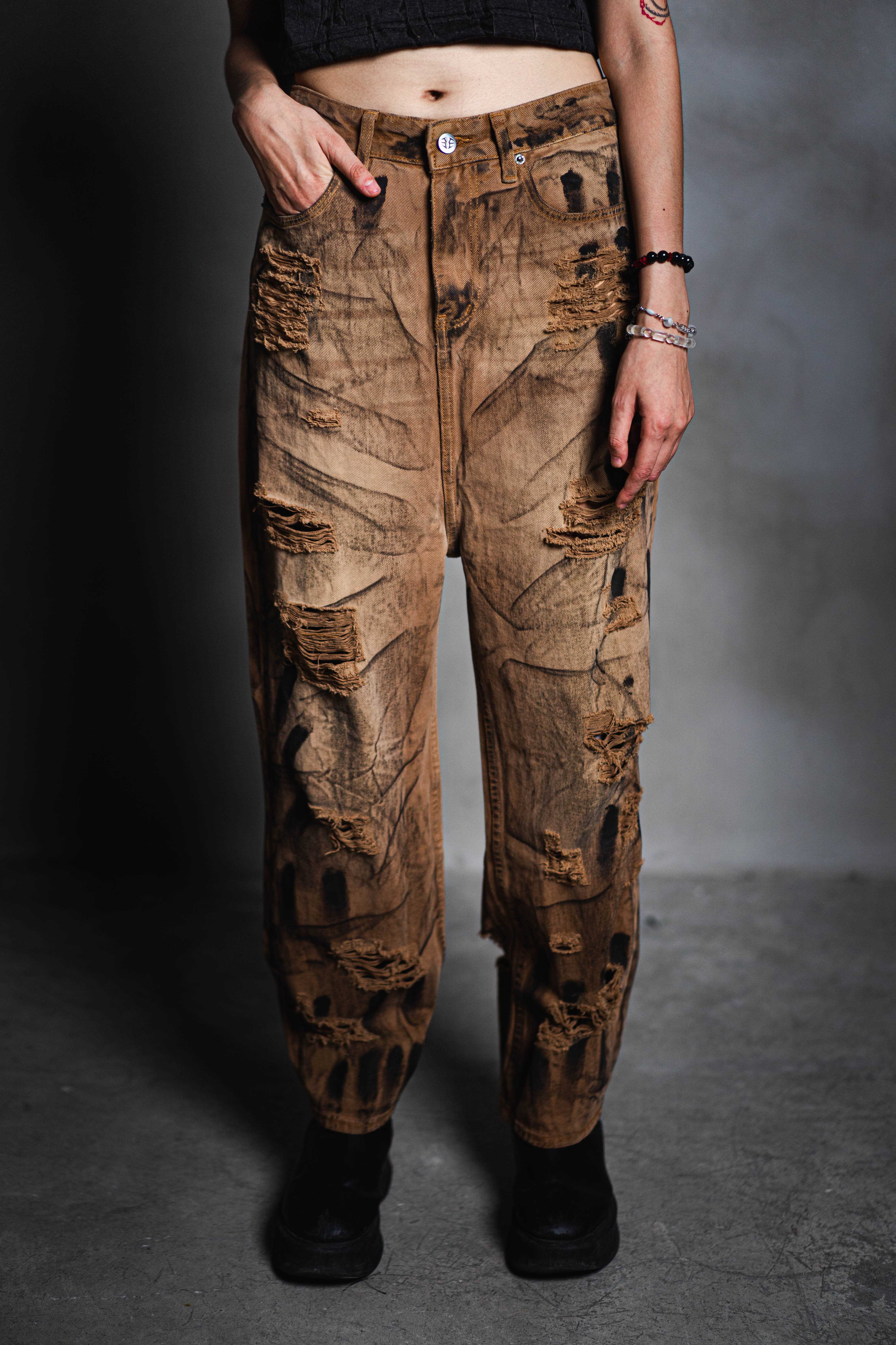 Emerge  Jeans Mud Washed Destroy