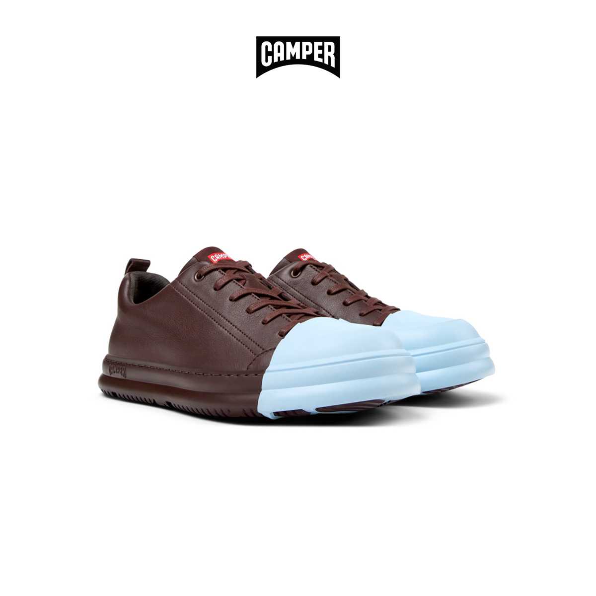 CAMPER รองเท้าผ้าใบ ผู้ชาย รุ่น Junction Runner สีแดงเบอร์กันดี ( SNK -  K100978-003 )