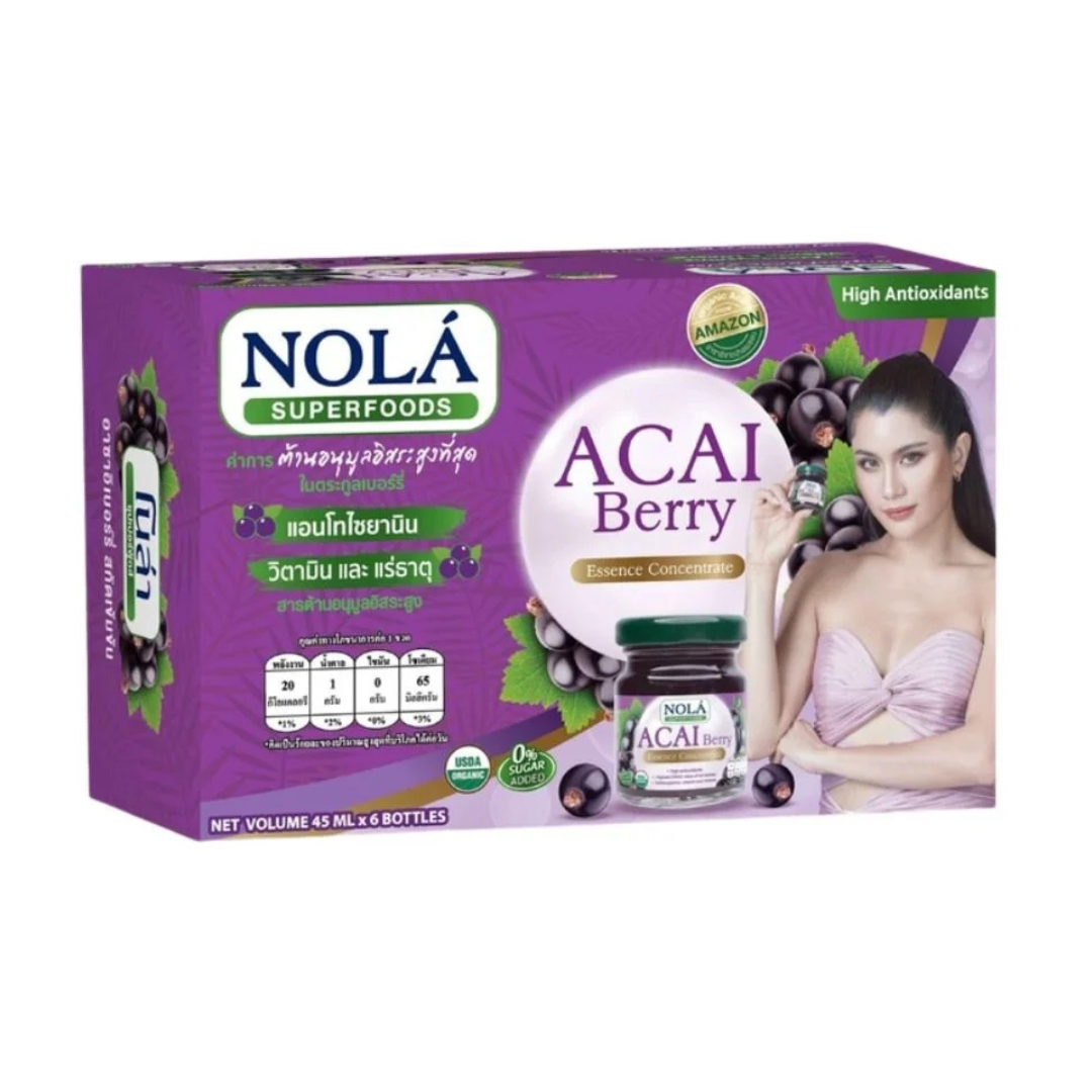 NOLA Acai Berry 45 ML. Pack 6