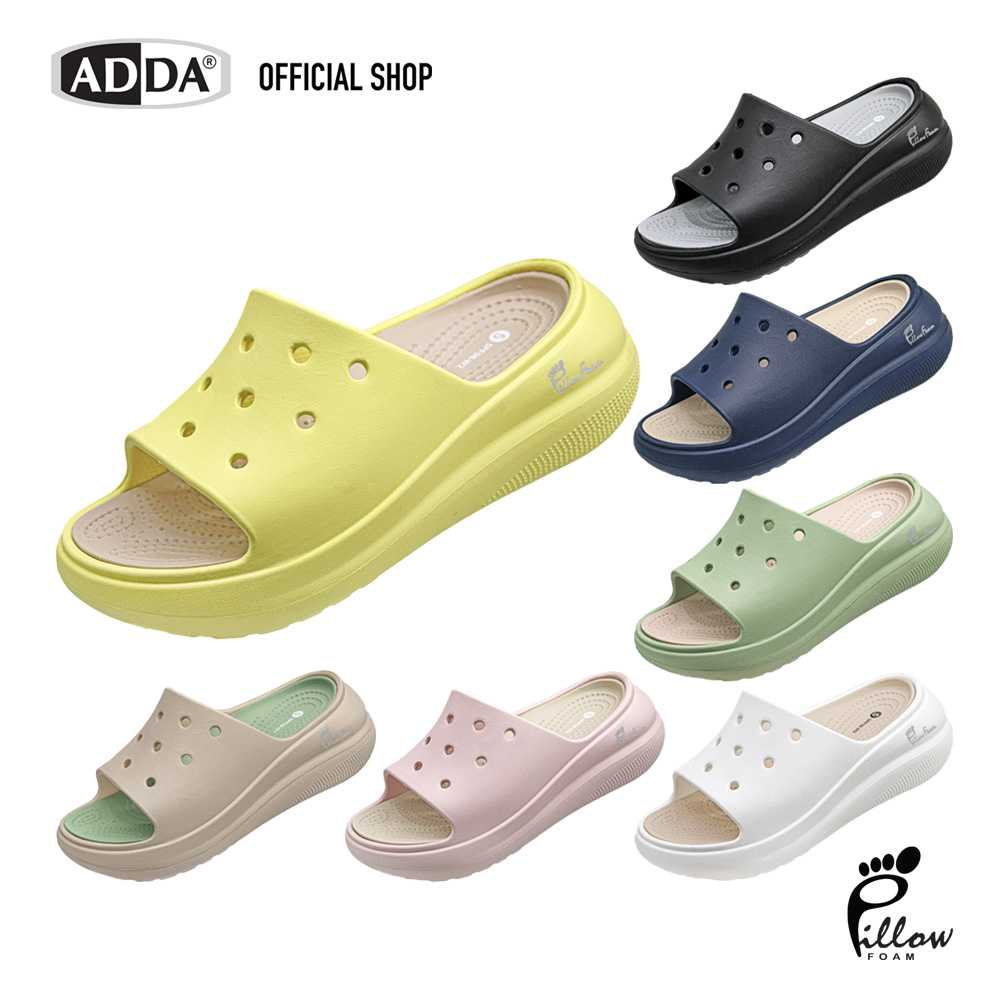 ADDA Pillow Foam รองเท้าแตะ รองเท้าลำลอง แบบสวม สำหรับผู้หญิง รุ่น 5PF08W1 (ไซส์ 4-7)