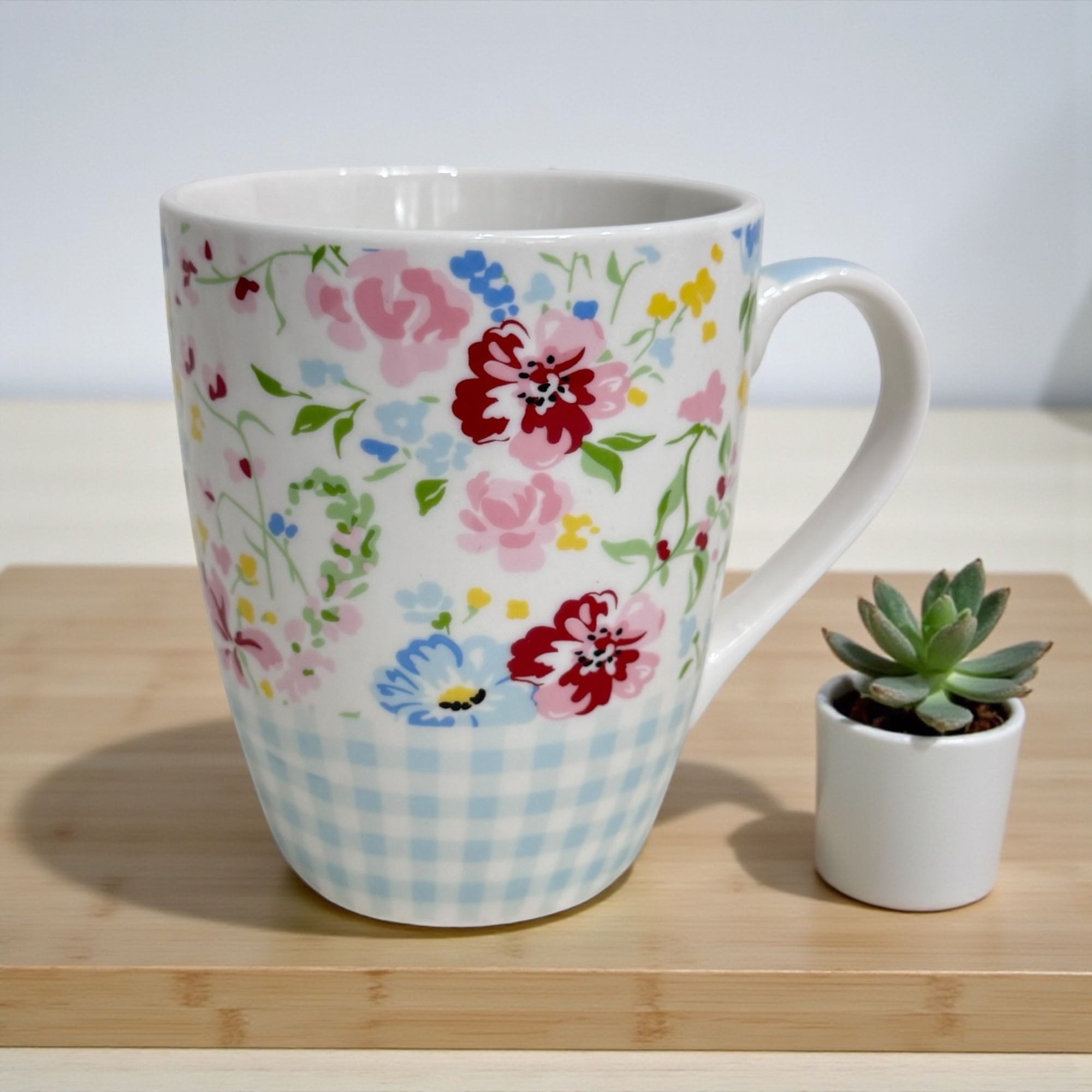 แก้วกาแฟ แก้วเซรามิก ลายดอกไม้