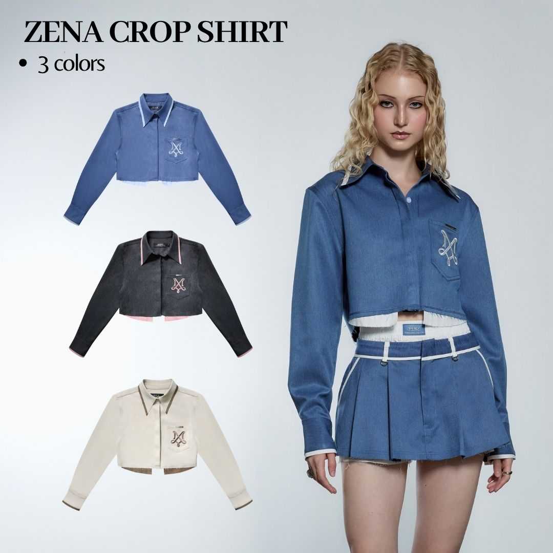 Merge Official - Zena Crop Shirt (พร้อมส่ง)