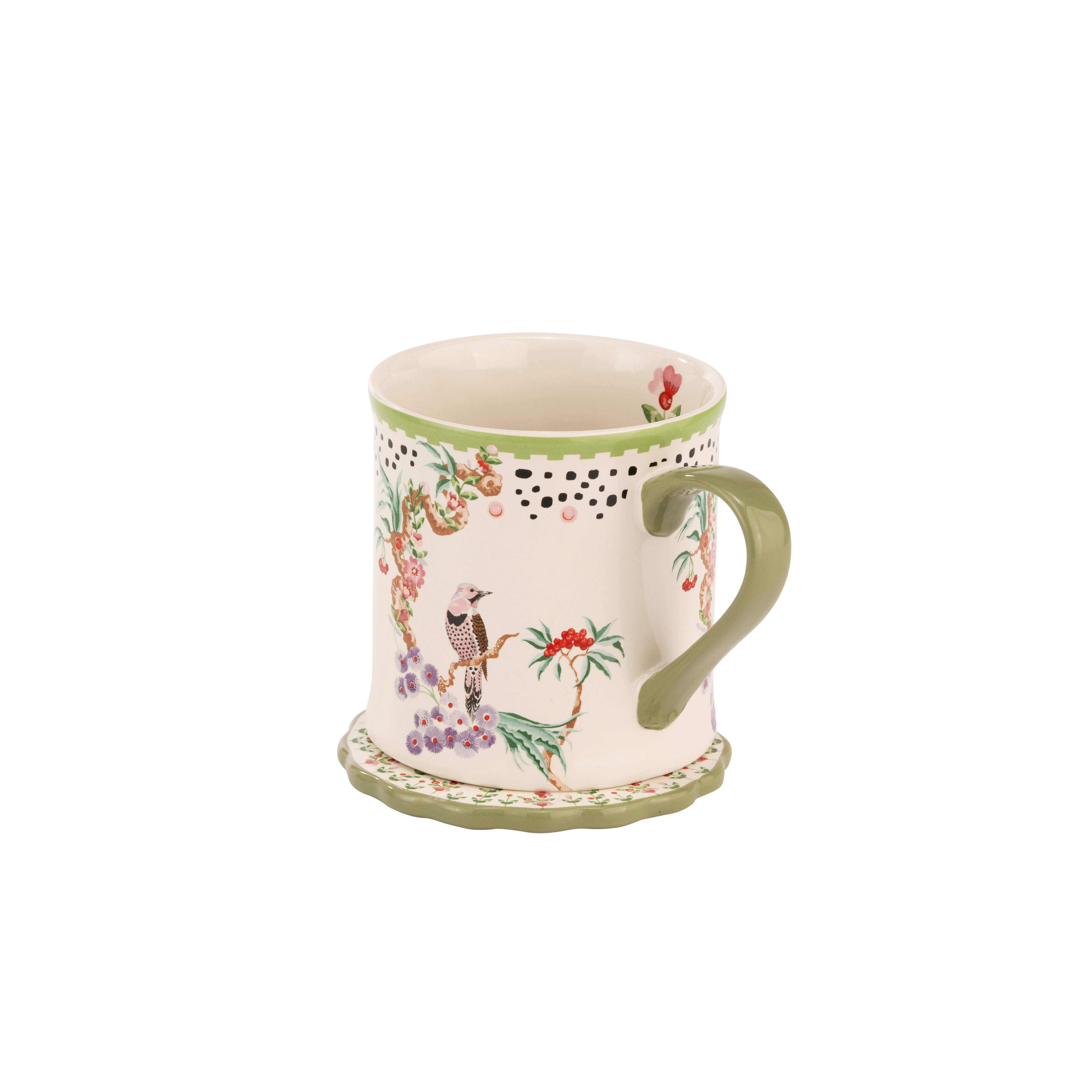 CK SPRING BIRDS MUG & COASTER SET