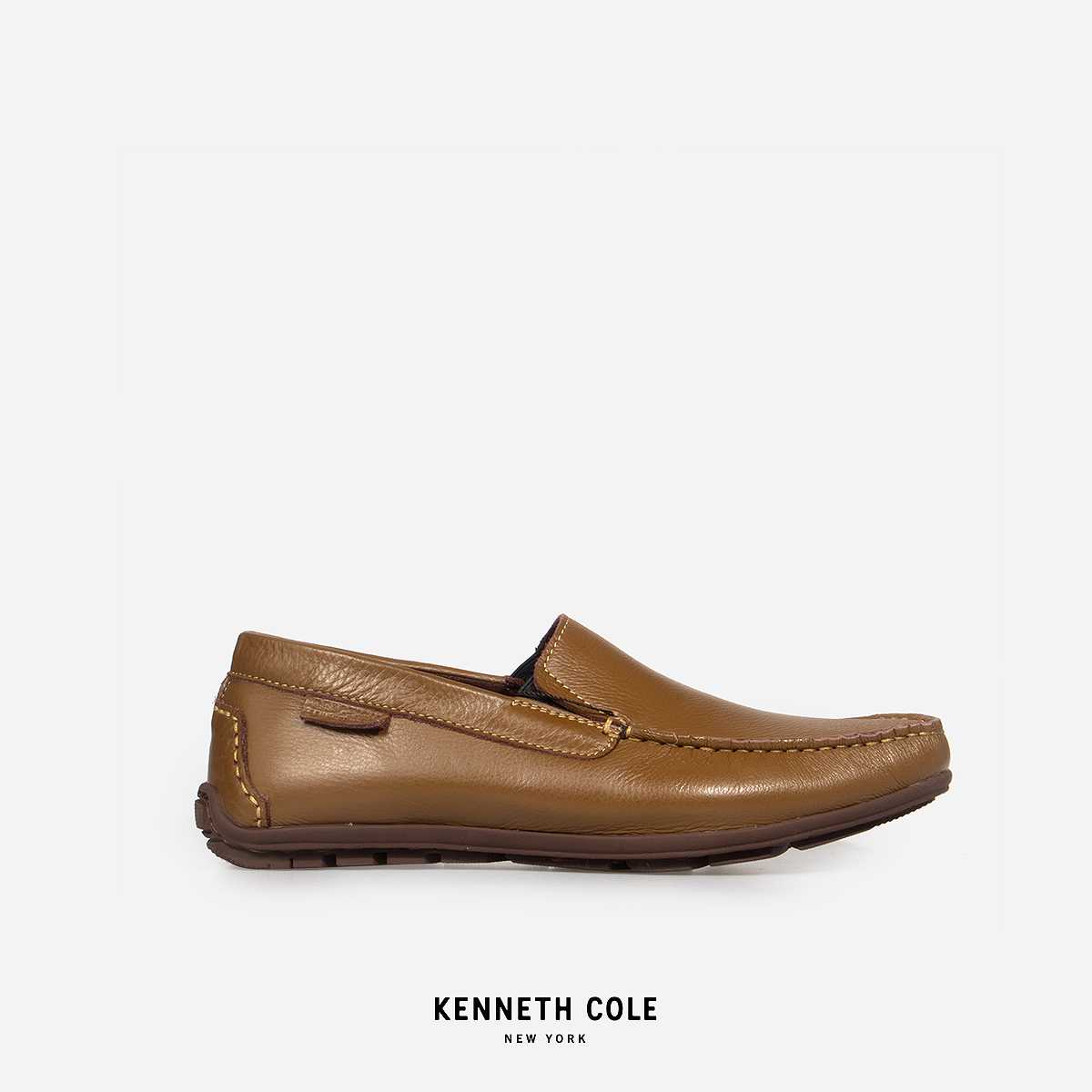 KENNETH COLE รองเท้าลำลองผู้ชาย รุ่น DILAN DRIVER GRAIN BROWN สีน้ำตาล ( CAS - RS64034LE-200 )