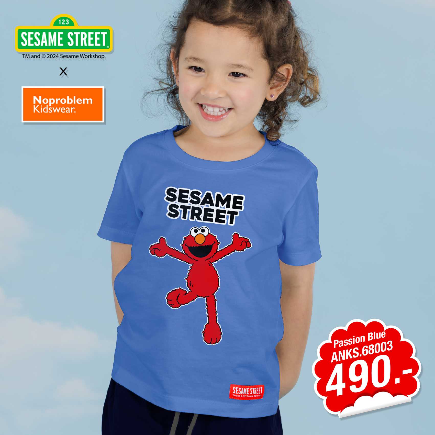 เสื้อยืดคอกลมเด็ก ใส่ได้ทั้งเด็กชายเด็กหญิง ANKS.68003- STREET PRINTED T- SHIRT