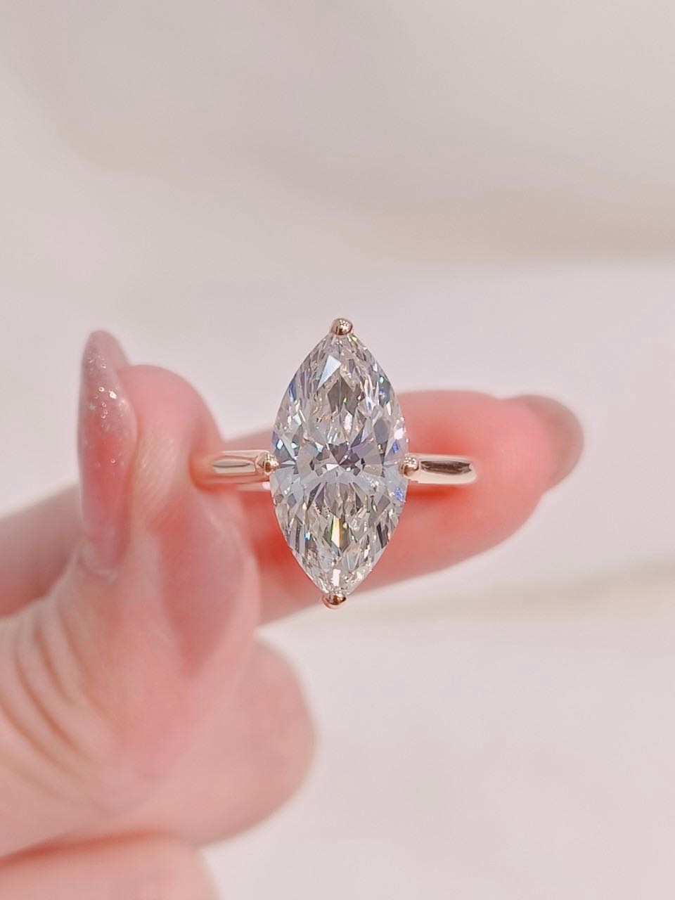 แหวน LG Marquise diamond ring  4.21 G VS1 Ex Ex IGI