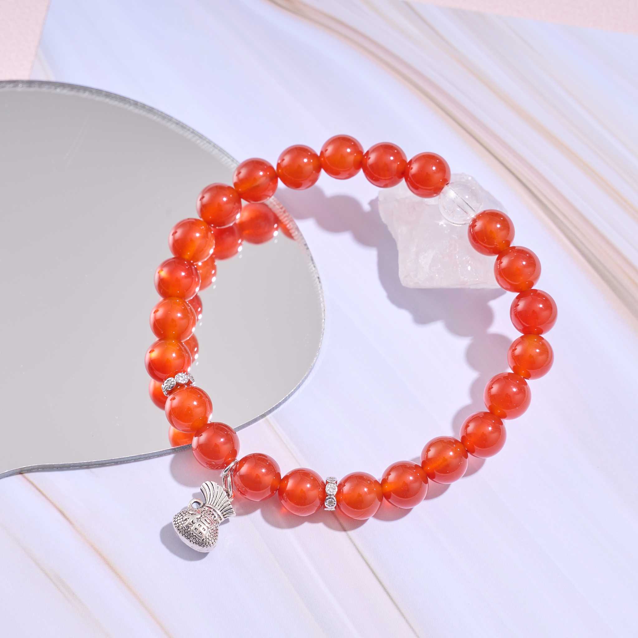 กำไลหินเสริมความมั่นใจ มีความสุข มีความคิดสร้างสรรค์ Carnelian🧡