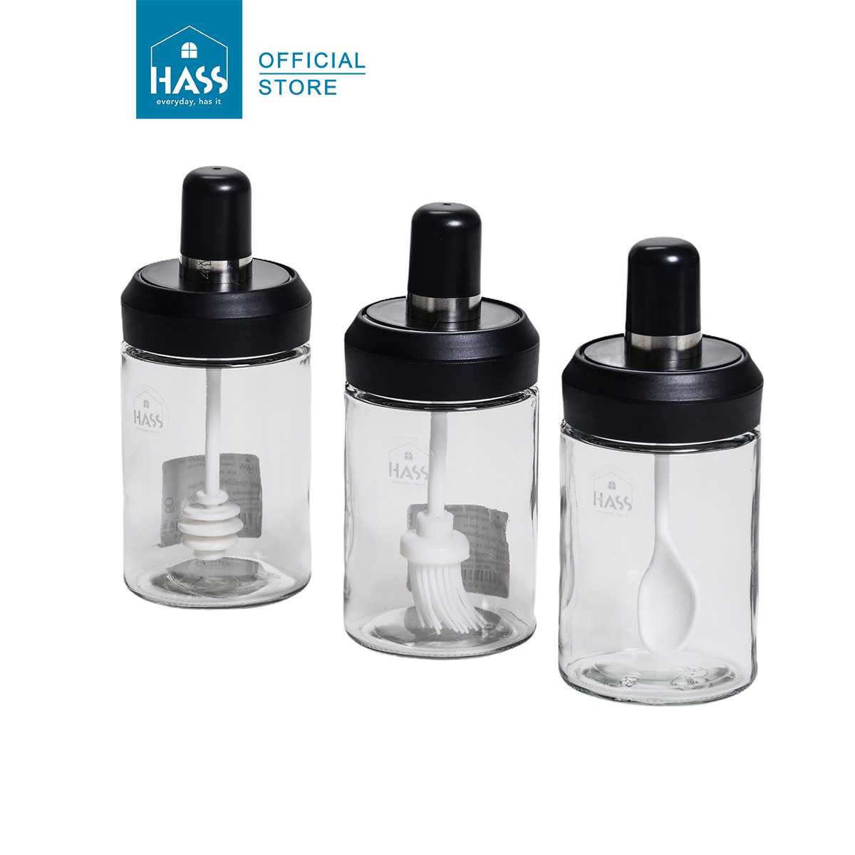 กระปุกใส่เครื่องปรุง พร้อมช้อนแบบต่างๆ Seasoning Bottles